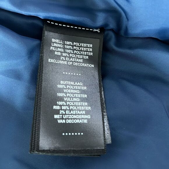 Harley-Davidson® Men's Club Crew Satin Bomber Jacket Colorblock Blue L - Picture 9 of 12